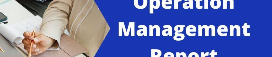Operation Management Report