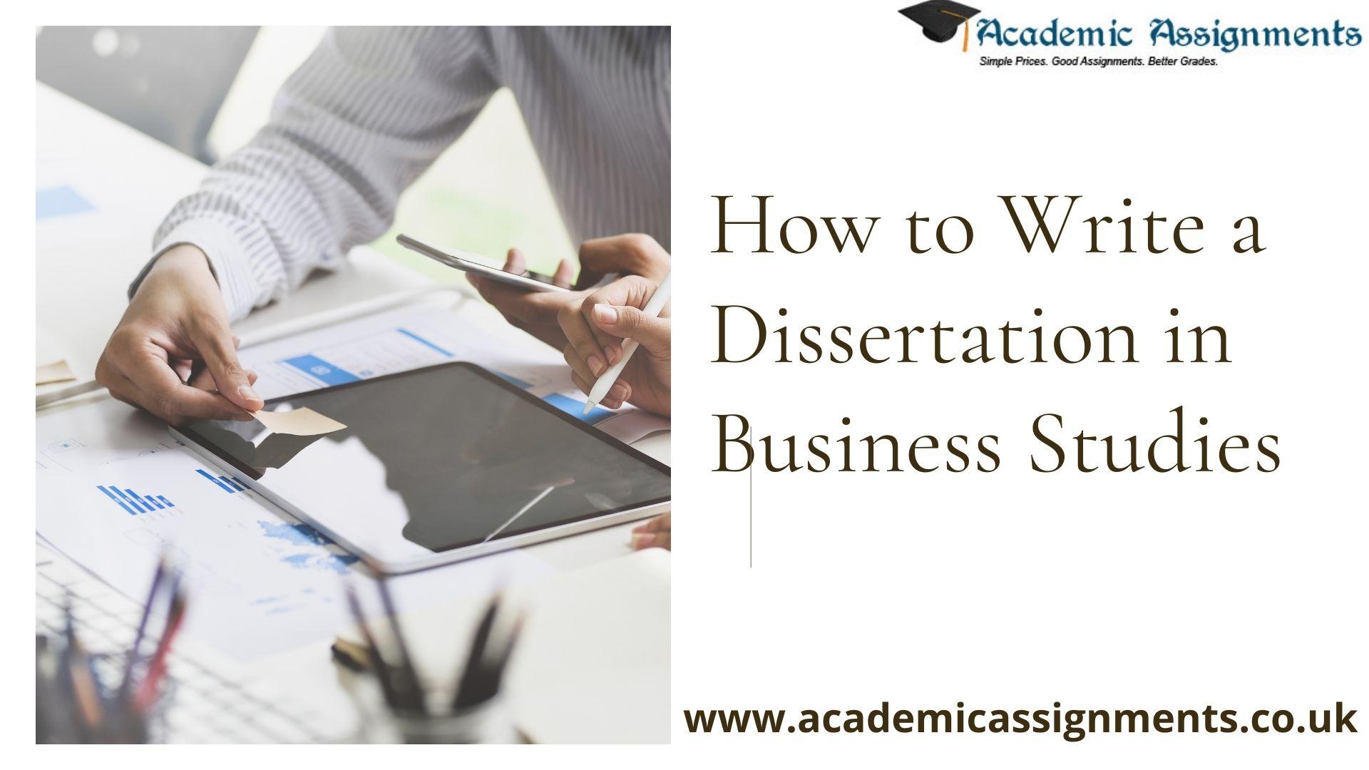 dissertation business studies