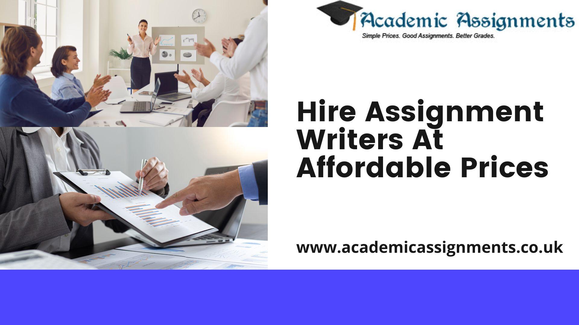 affordable assignment writers