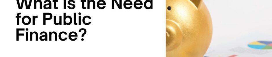 What is the Need for Public Finance