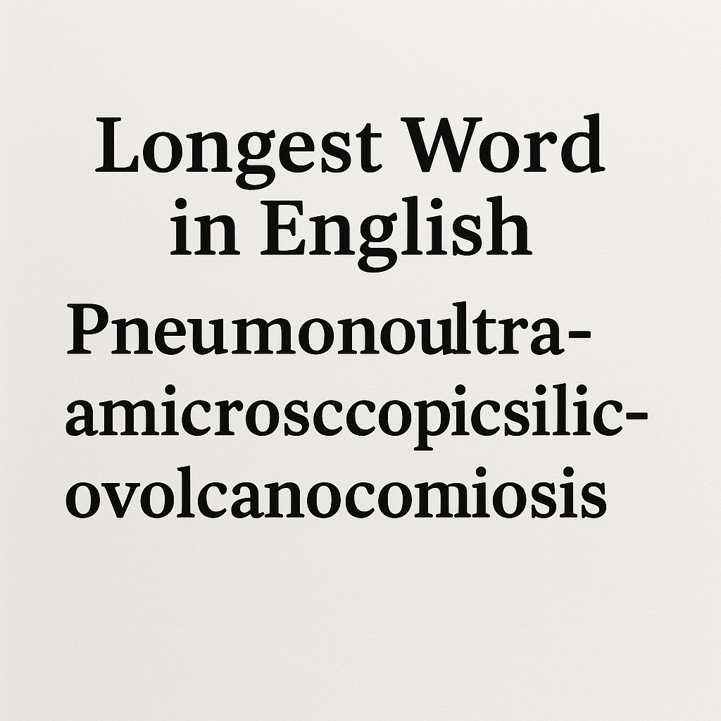 What Is the Longest Word in English Pronunciation